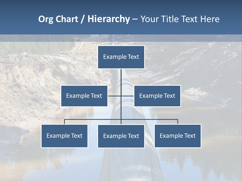 A Large Pipe In The Middle Of A Body Of Water PowerPoint Template