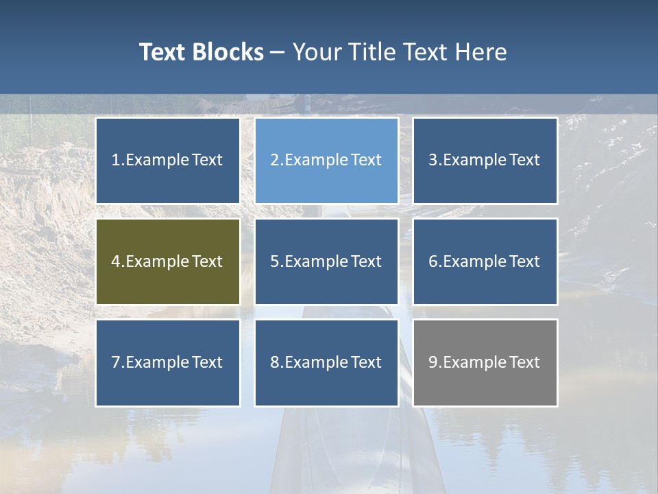 A Large Pipe In The Middle Of A Body Of Water PowerPoint Template