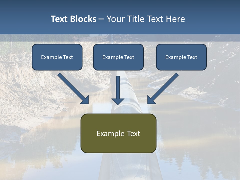 A Large Pipe In The Middle Of A Body Of Water PowerPoint Template