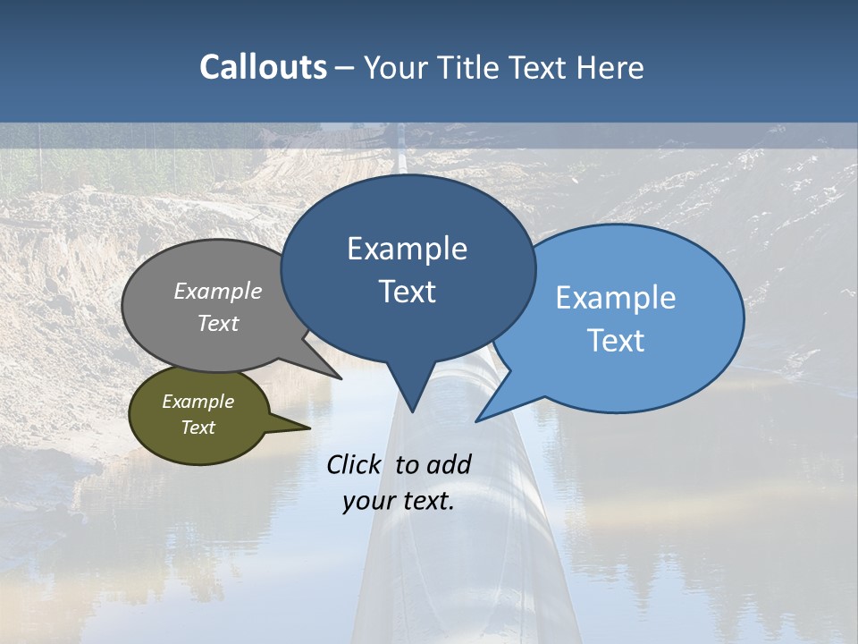 A Large Pipe In The Middle Of A Body Of Water PowerPoint Template