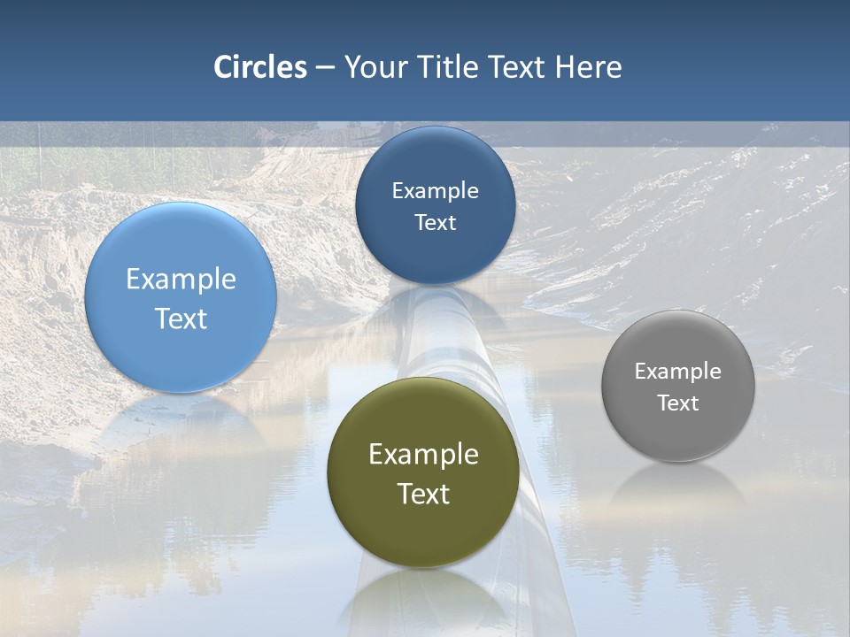 A Large Pipe In The Middle Of A Body Of Water PowerPoint Template