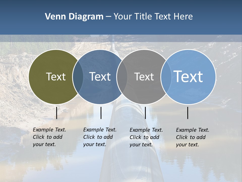 A Large Pipe In The Middle Of A Body Of Water PowerPoint Template