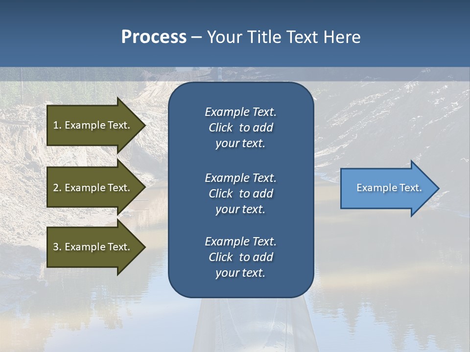 A Large Pipe In The Middle Of A Body Of Water PowerPoint Template