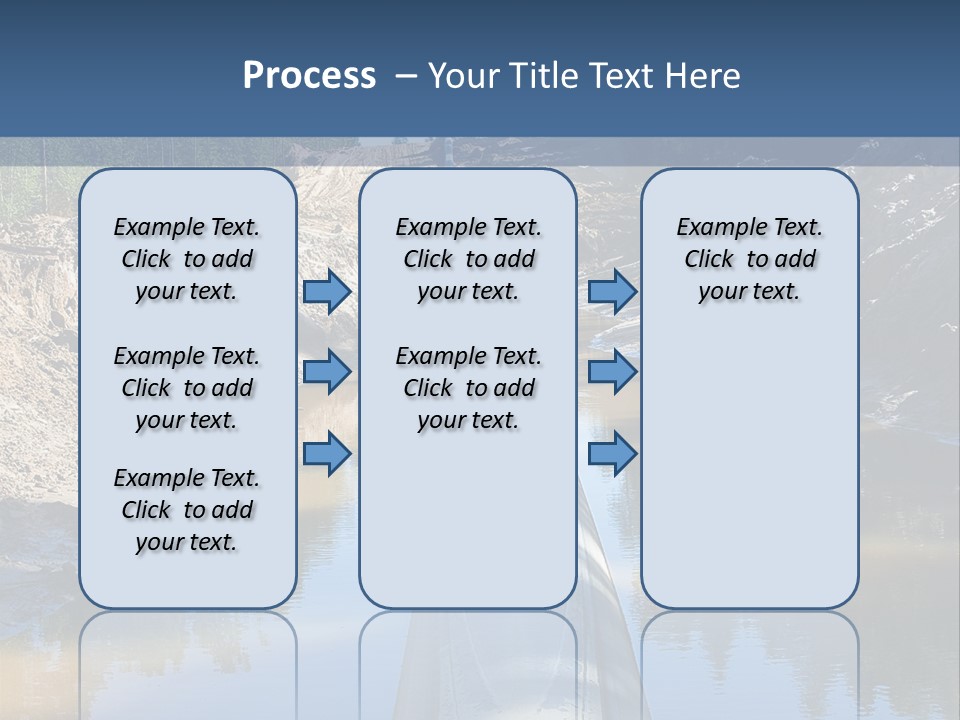 A Large Pipe In The Middle Of A Body Of Water PowerPoint Template
