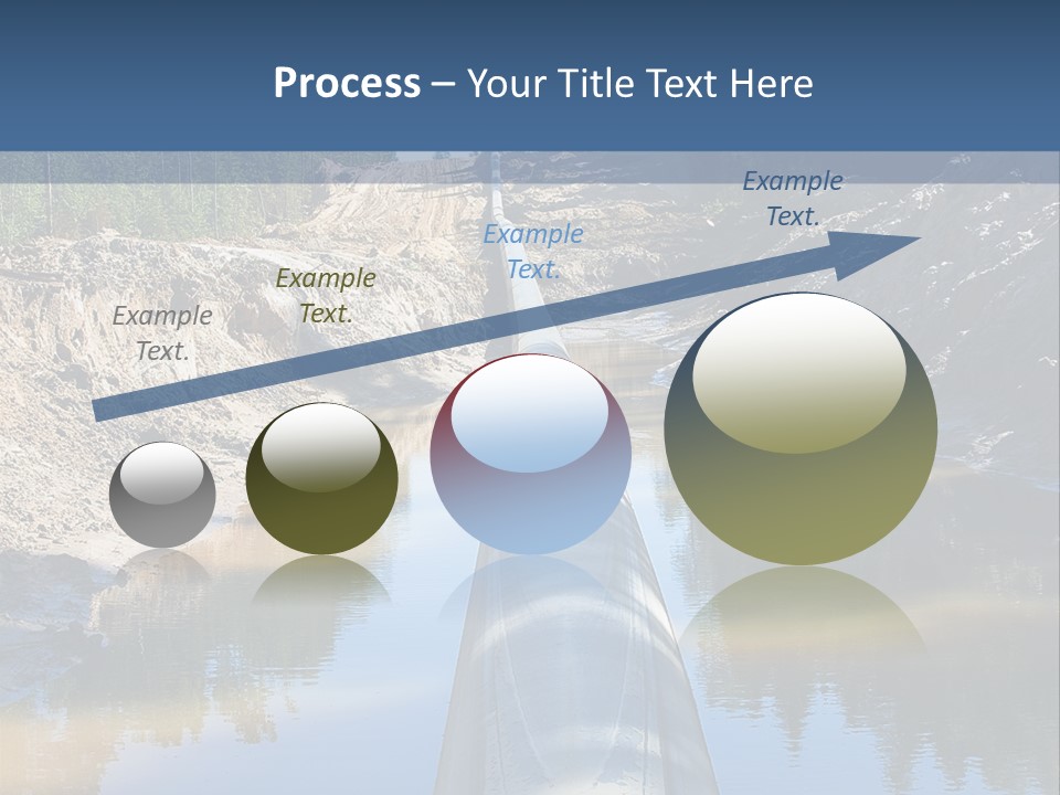A Large Pipe In The Middle Of A Body Of Water PowerPoint Template