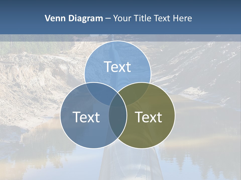 A Large Pipe In The Middle Of A Body Of Water PowerPoint Template