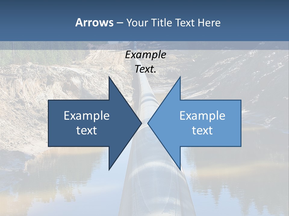 A Large Pipe In The Middle Of A Body Of Water PowerPoint Template