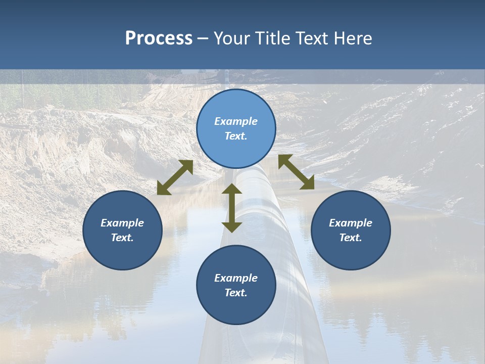 A Large Pipe In The Middle Of A Body Of Water PowerPoint Template