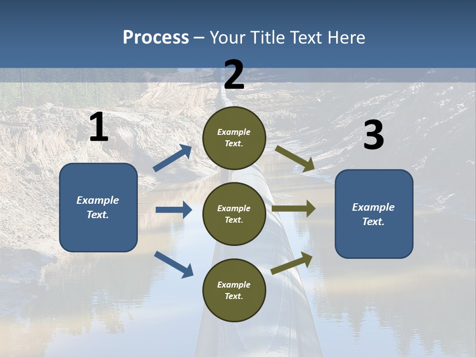 A Large Pipe In The Middle Of A Body Of Water PowerPoint Template