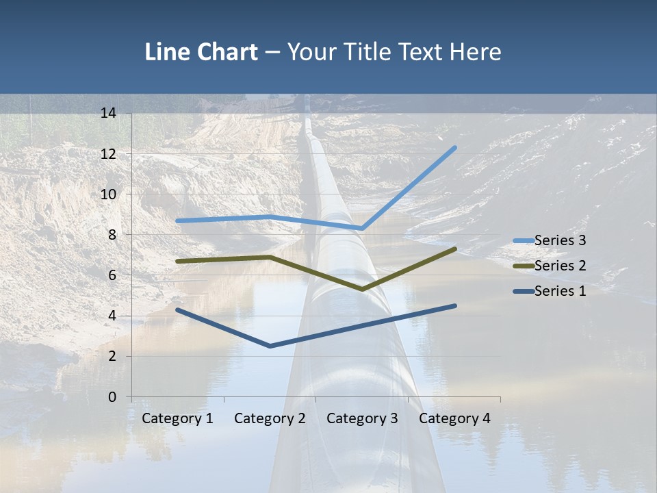 A Large Pipe In The Middle Of A Body Of Water PowerPoint Template