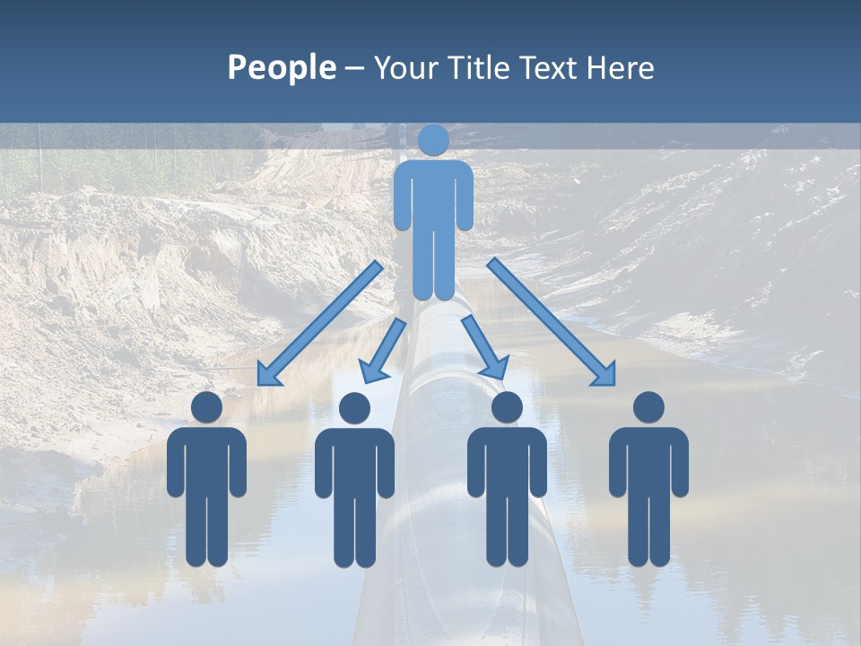 A Large Pipe In The Middle Of A Body Of Water PowerPoint Template