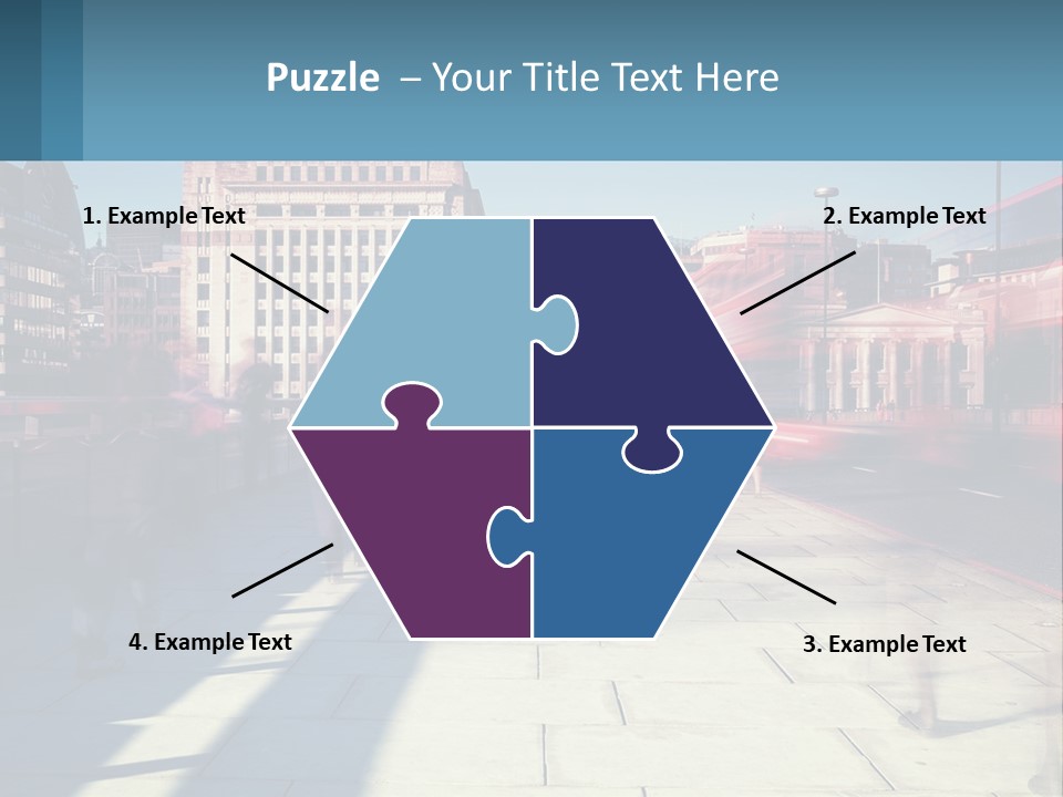 A Group Of People Walking Down A Sidewalk Next To Tall Buildings PowerPoint Template