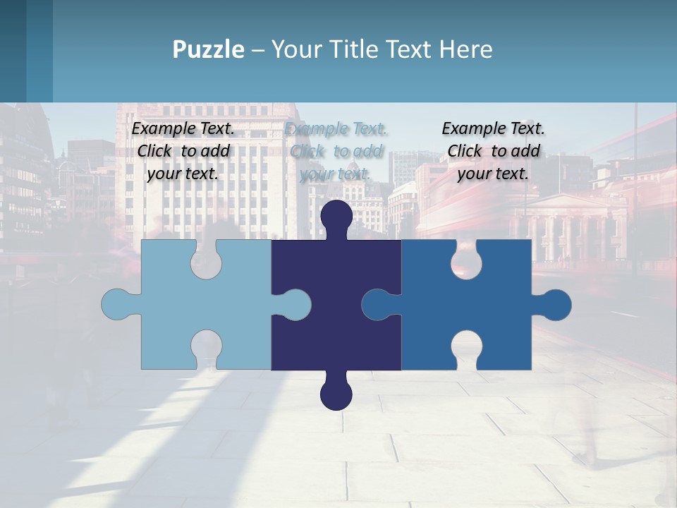 A Group Of People Walking Down A Sidewalk Next To Tall Buildings PowerPoint Template