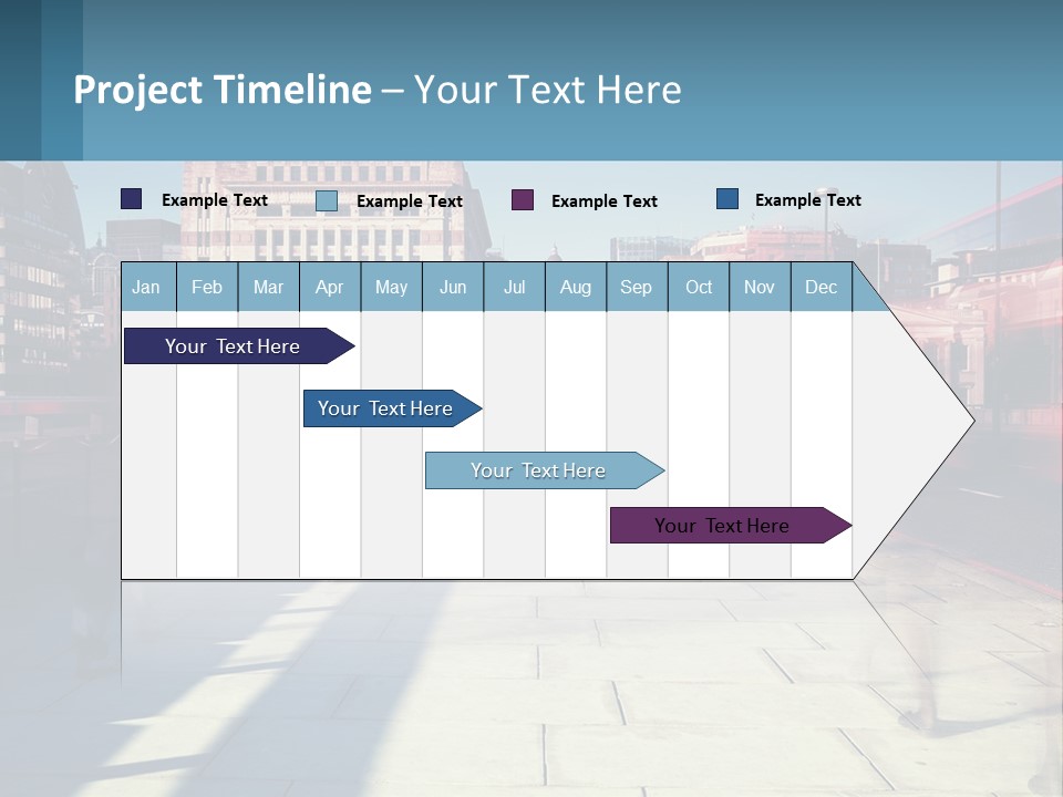 A Group Of People Walking Down A Sidewalk Next To Tall Buildings PowerPoint Template