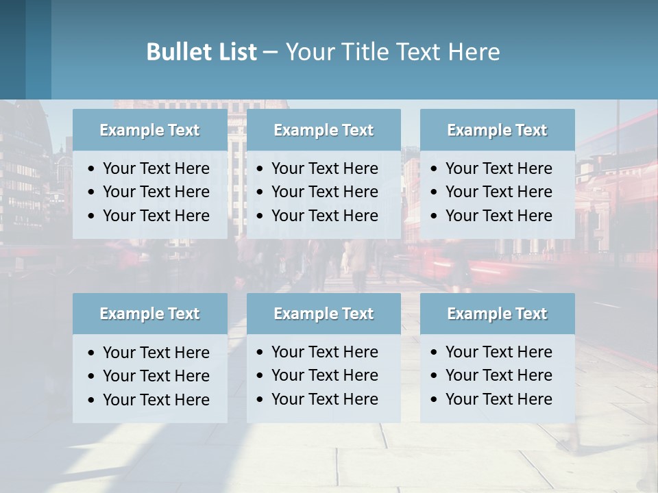 A Group Of People Walking Down A Sidewalk Next To Tall Buildings PowerPoint Template