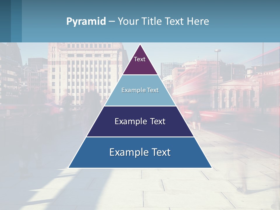 A Group Of People Walking Down A Sidewalk Next To Tall Buildings PowerPoint Template