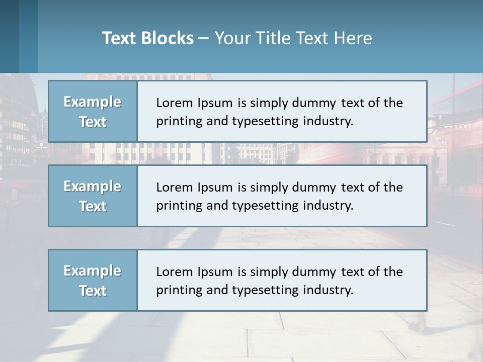A Group Of People Walking Down A Sidewalk Next To Tall Buildings PowerPoint Template