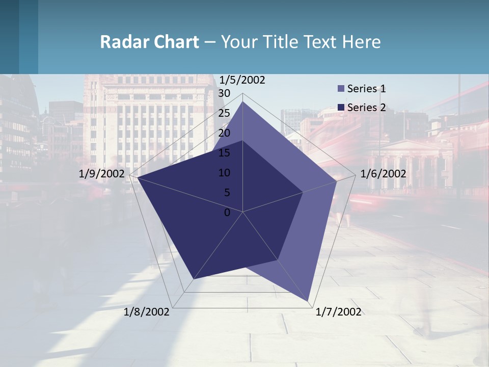 A Group Of People Walking Down A Sidewalk Next To Tall Buildings PowerPoint Template