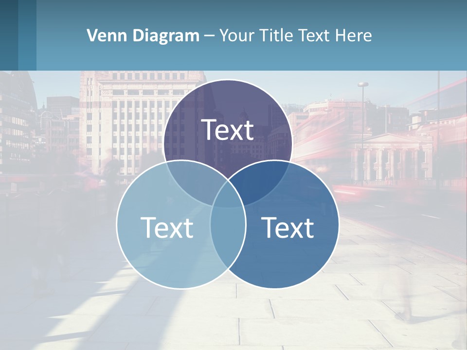 A Group Of People Walking Down A Sidewalk Next To Tall Buildings PowerPoint Template