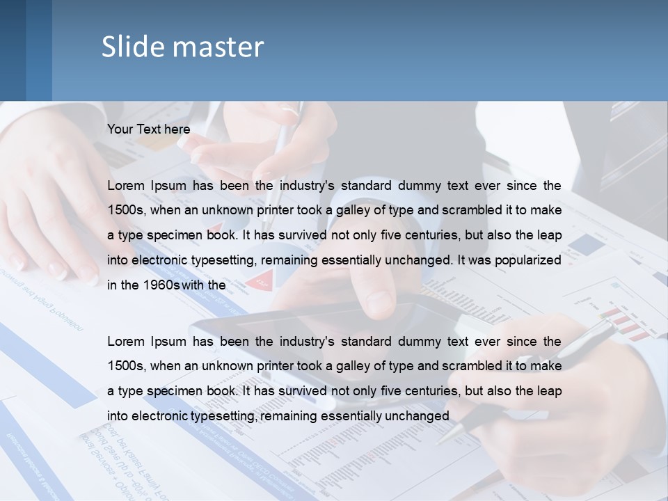 A Group Of People Sitting At A Table With A Tablet PowerPoint Template