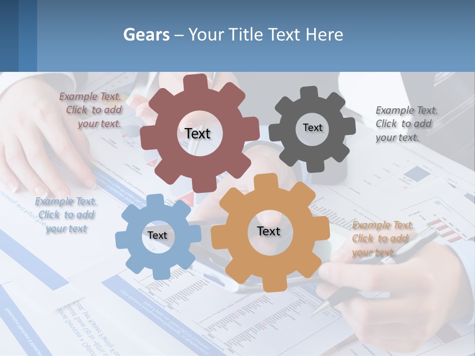 A Group Of People Sitting At A Table With A Tablet PowerPoint Template