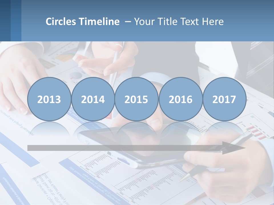 A Group Of People Sitting At A Table With A Tablet PowerPoint Template