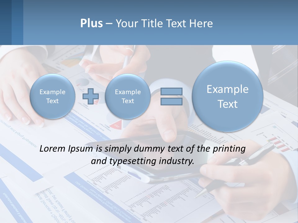 A Group Of People Sitting At A Table With A Tablet PowerPoint Template