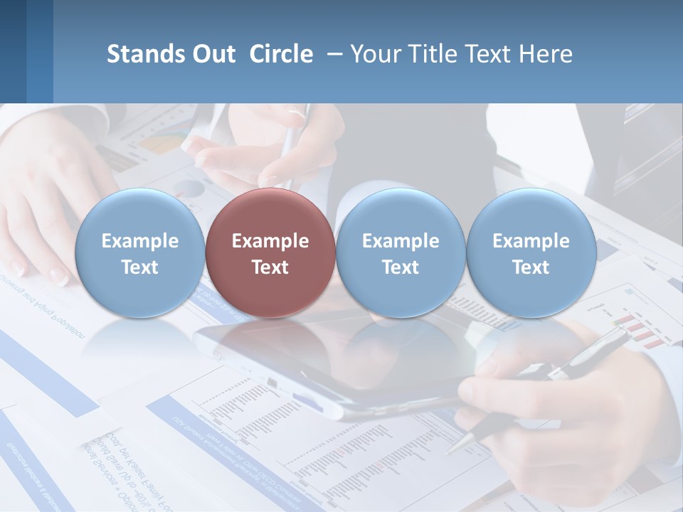 A Group Of People Sitting At A Table With A Tablet PowerPoint Template