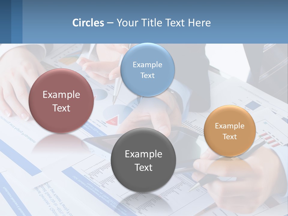 A Group Of People Sitting At A Table With A Tablet PowerPoint Template