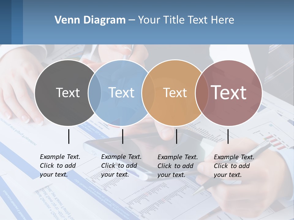 A Group Of People Sitting At A Table With A Tablet PowerPoint Template