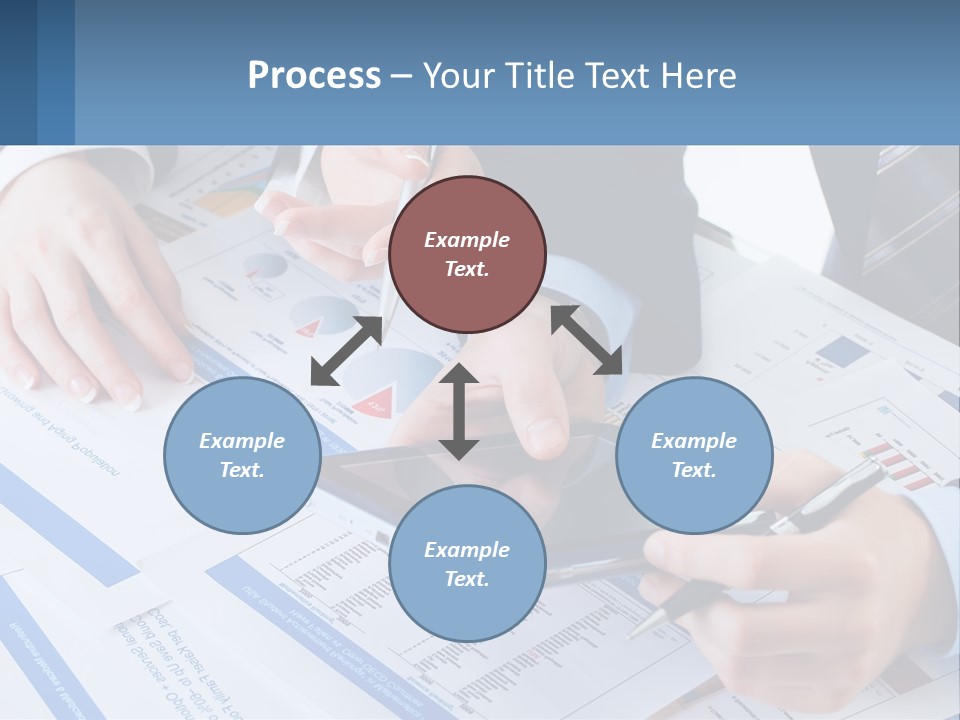 A Group Of People Sitting At A Table With A Tablet PowerPoint Template