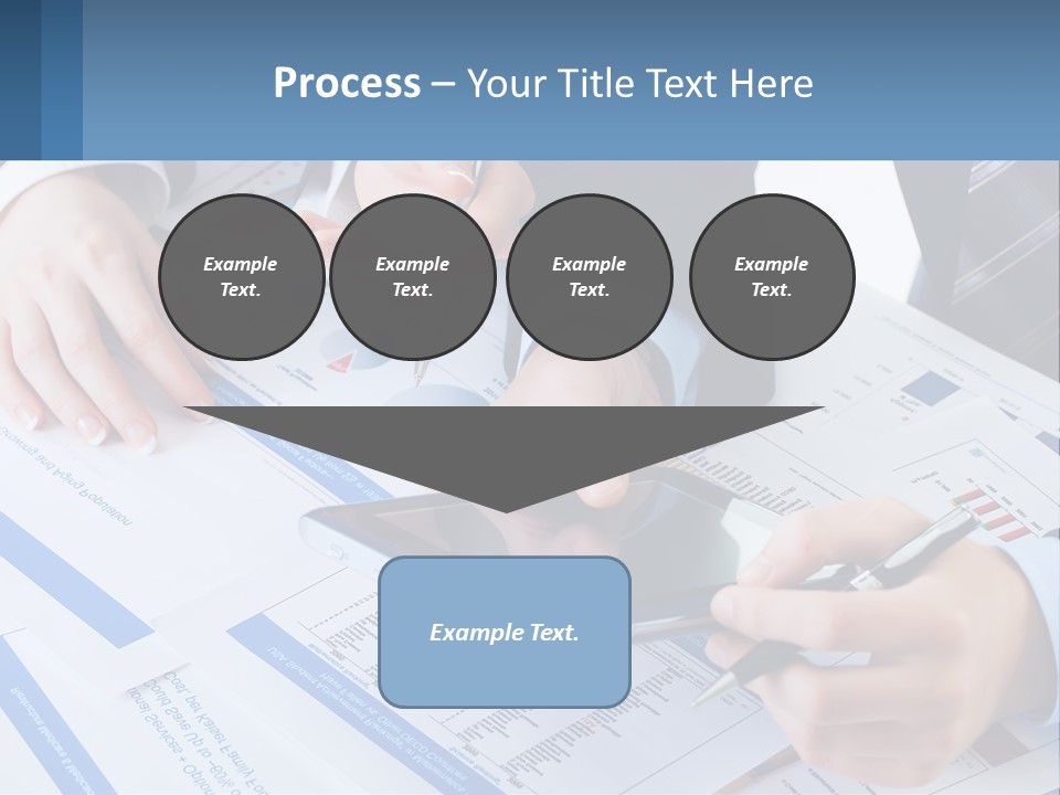 A Group Of People Sitting At A Table With A Tablet PowerPoint Template