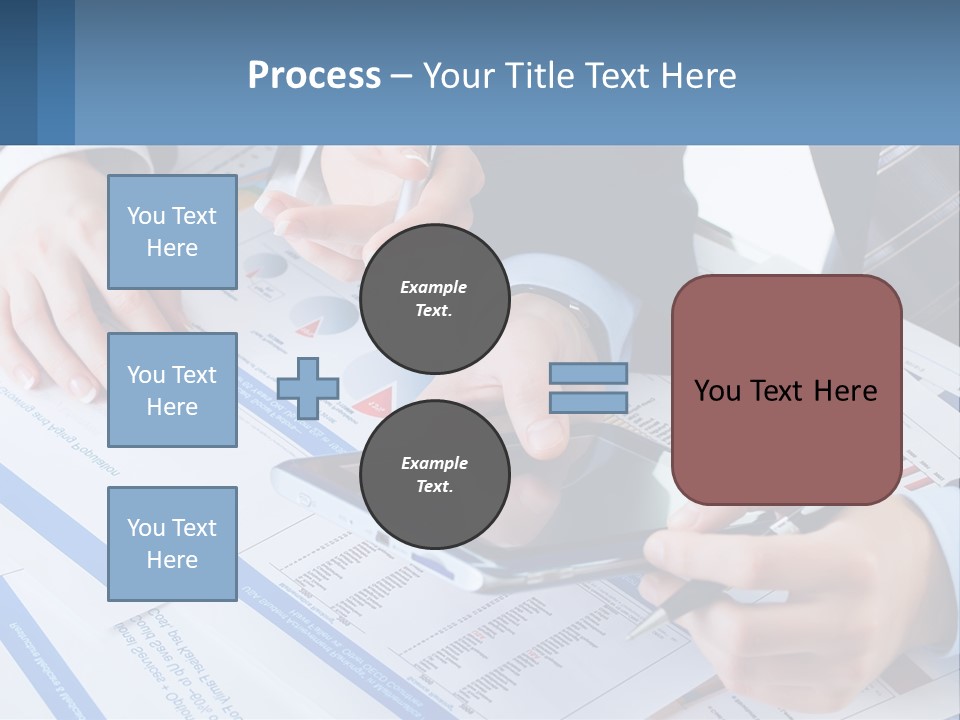 A Group Of People Sitting At A Table With A Tablet PowerPoint Template