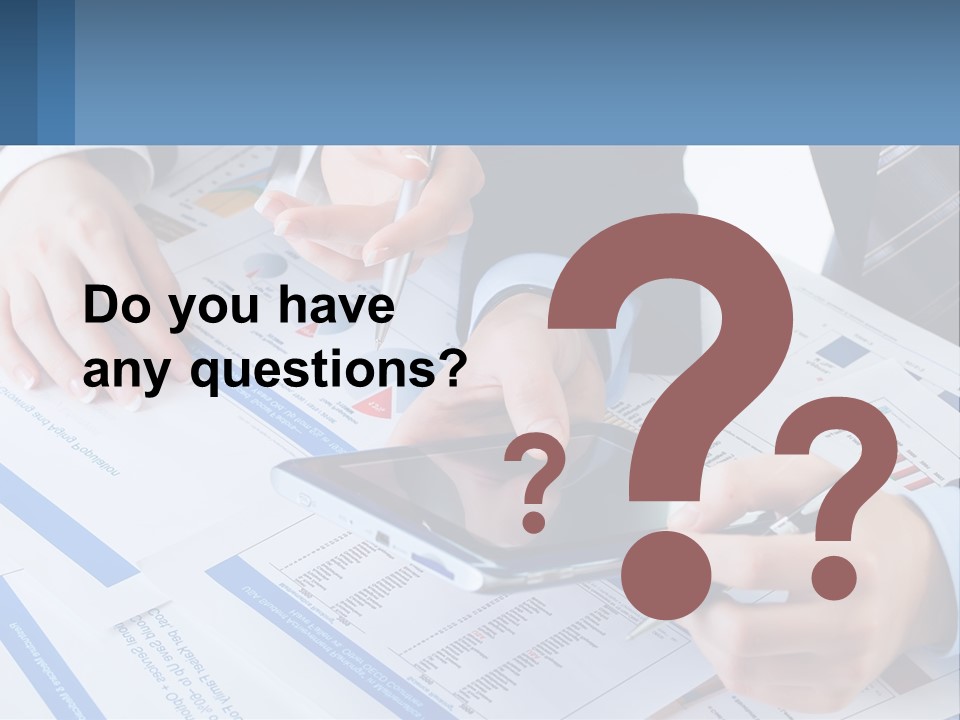 A Group Of People Sitting At A Table With A Tablet PowerPoint Template