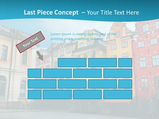 A Group Of Buildings With A Blue Sky In The Background PowerPoint Template