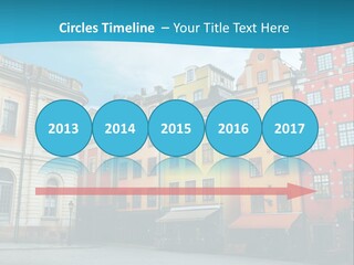 A Group Of Buildings With A Blue Sky In The Background PowerPoint Template