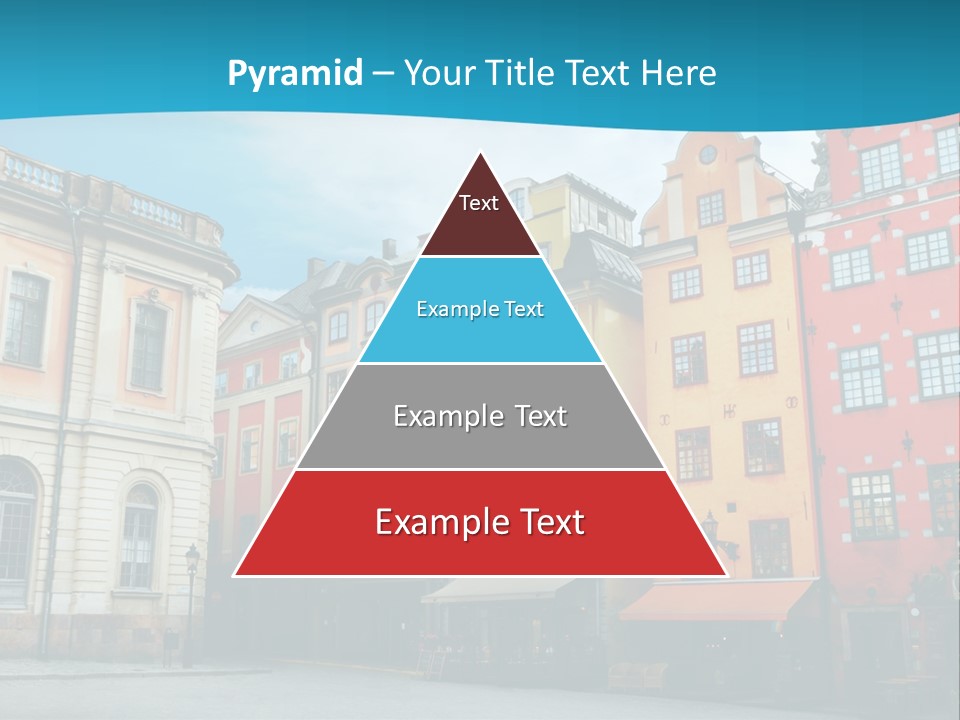 A Group Of Buildings With A Blue Sky In The Background PowerPoint Template