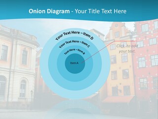 A Group Of Buildings With A Blue Sky In The Background PowerPoint Template