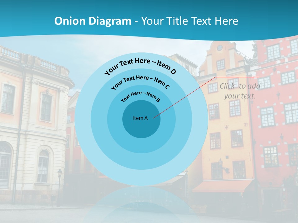 A Group Of Buildings With A Blue Sky In The Background PowerPoint Template