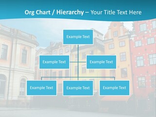 A Group Of Buildings With A Blue Sky In The Background PowerPoint Template