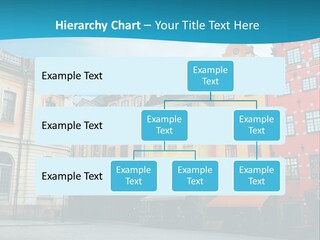 A Group Of Buildings With A Blue Sky In The Background PowerPoint Template