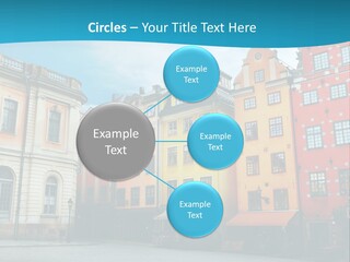 A Group Of Buildings With A Blue Sky In The Background PowerPoint Template