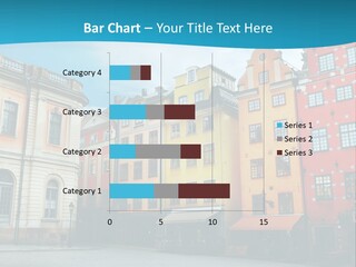 A Group Of Buildings With A Blue Sky In The Background PowerPoint Template