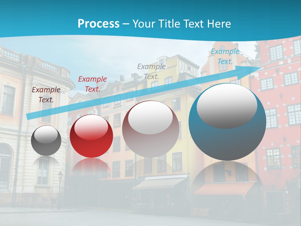 A Group Of Buildings With A Blue Sky In The Background PowerPoint Template