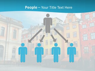 A Group Of Buildings With A Blue Sky In The Background PowerPoint Template