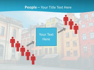 A Group Of Buildings With A Blue Sky In The Background PowerPoint Template