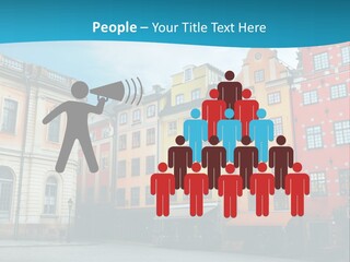 A Group Of Buildings With A Blue Sky In The Background PowerPoint Template