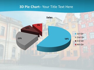 A Group Of Buildings With A Blue Sky In The Background PowerPoint Template