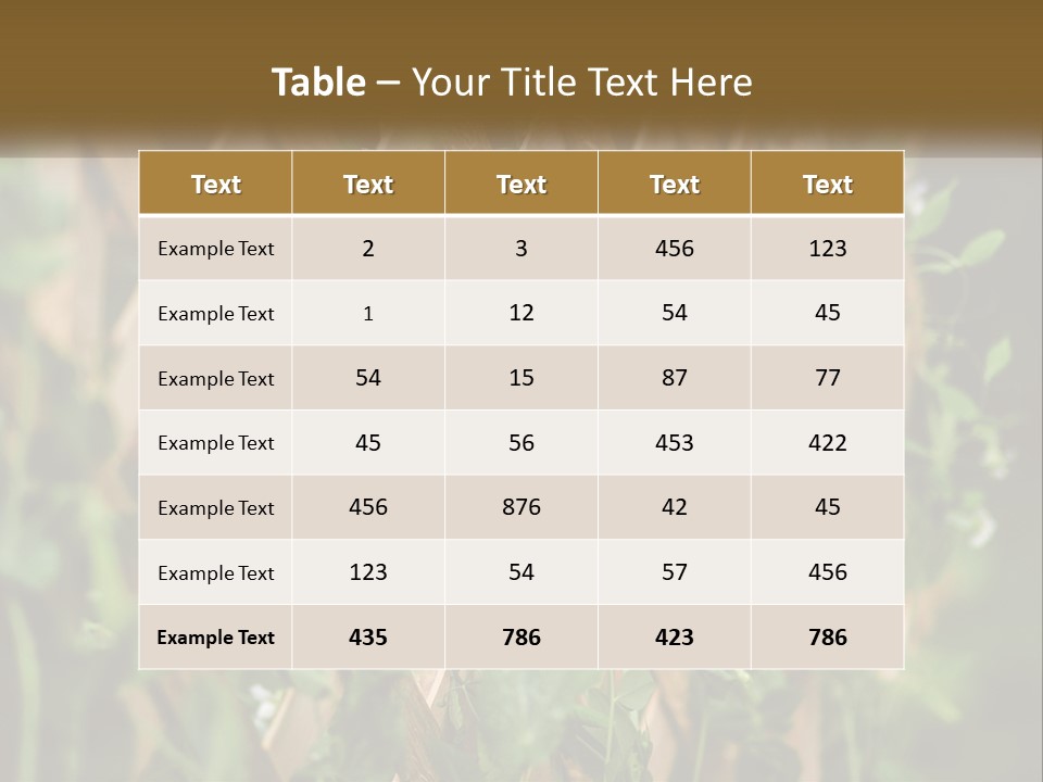 A Wooden Fence With Green Plants Growing On It PowerPoint Template