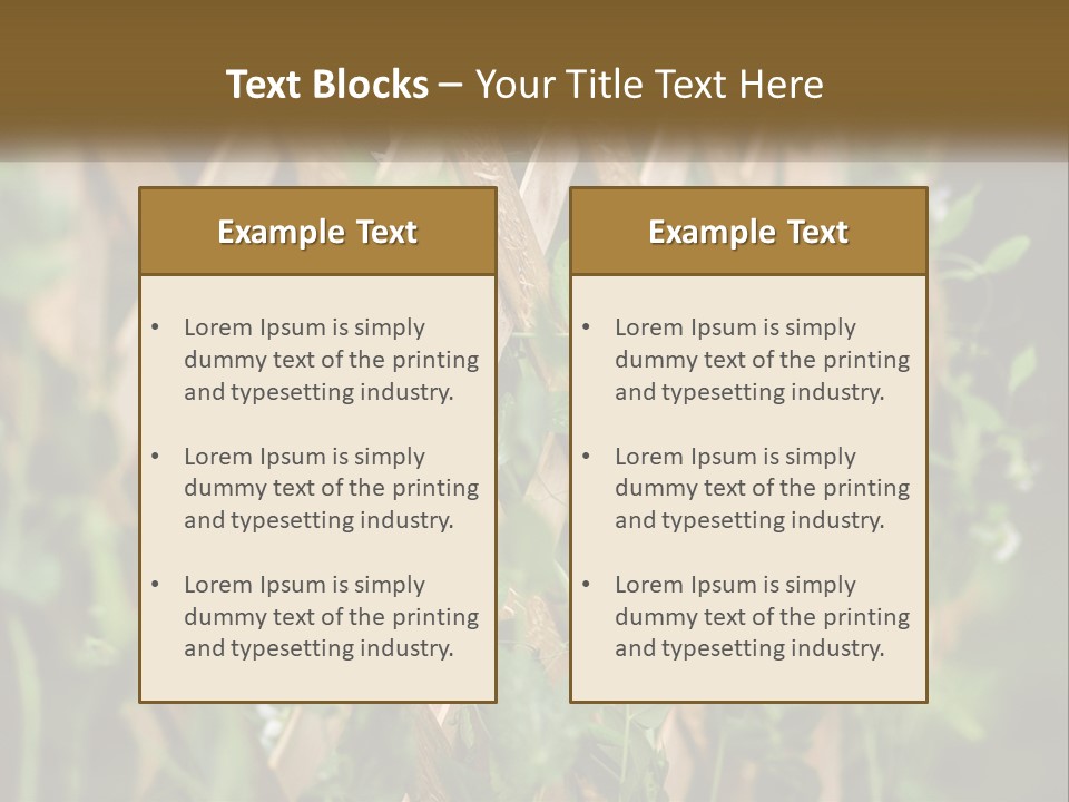 A Wooden Fence With Green Plants Growing On It PowerPoint Template